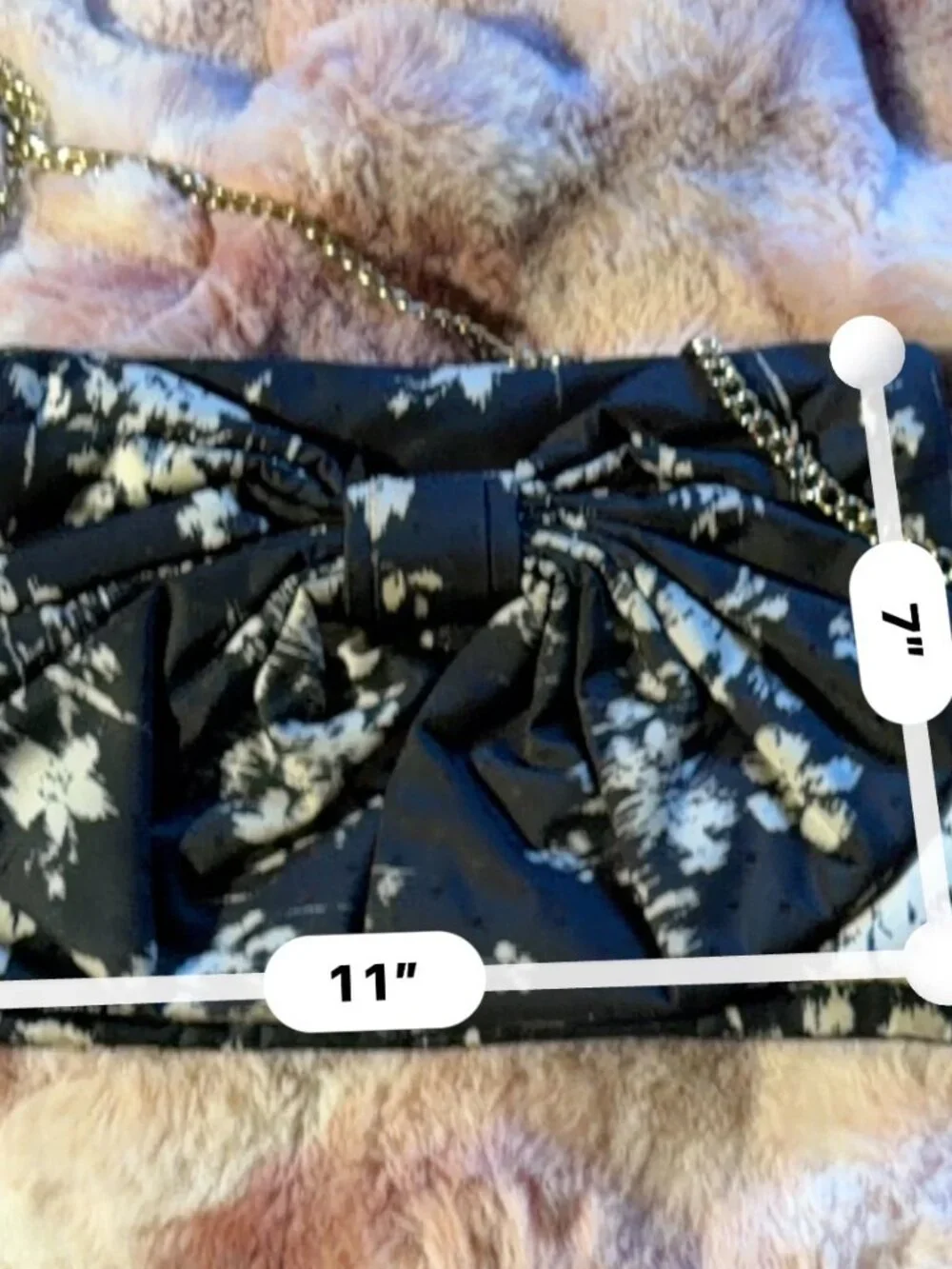 Nylon Floral clutch/shoulderbag Red Valentino